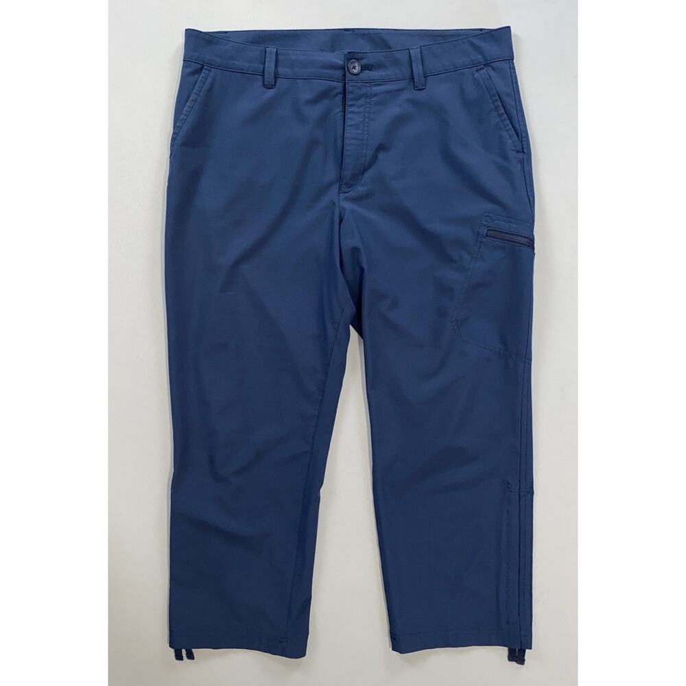 Eddie Bauer Women's Stretch Ripstop Crop Hiking Pants, Navy, Women's 10. EUC!